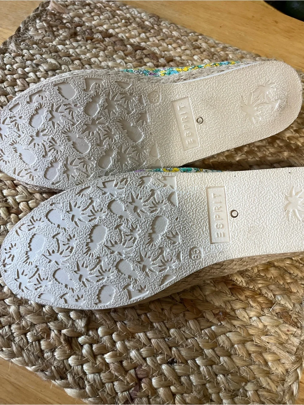 Esprit Yellow Floral Slip-On Espadrilles for Kids